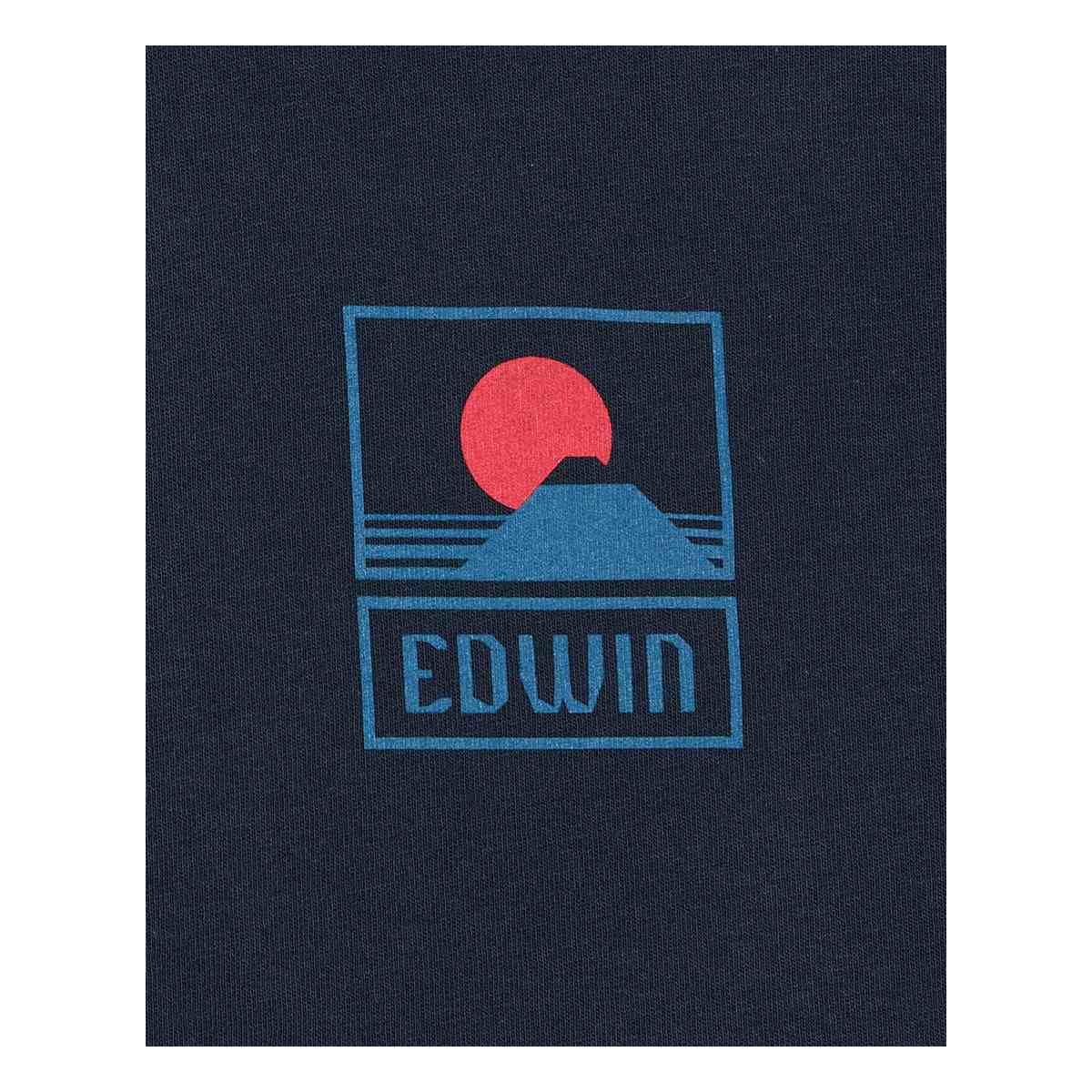 T-shirt Sunset On MT Fuji EDWIN