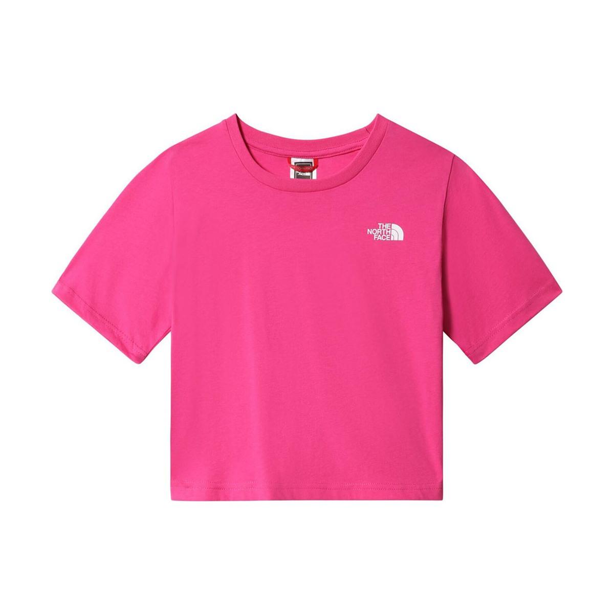 T Shirt Girl Simple Dome Cropped Tee
