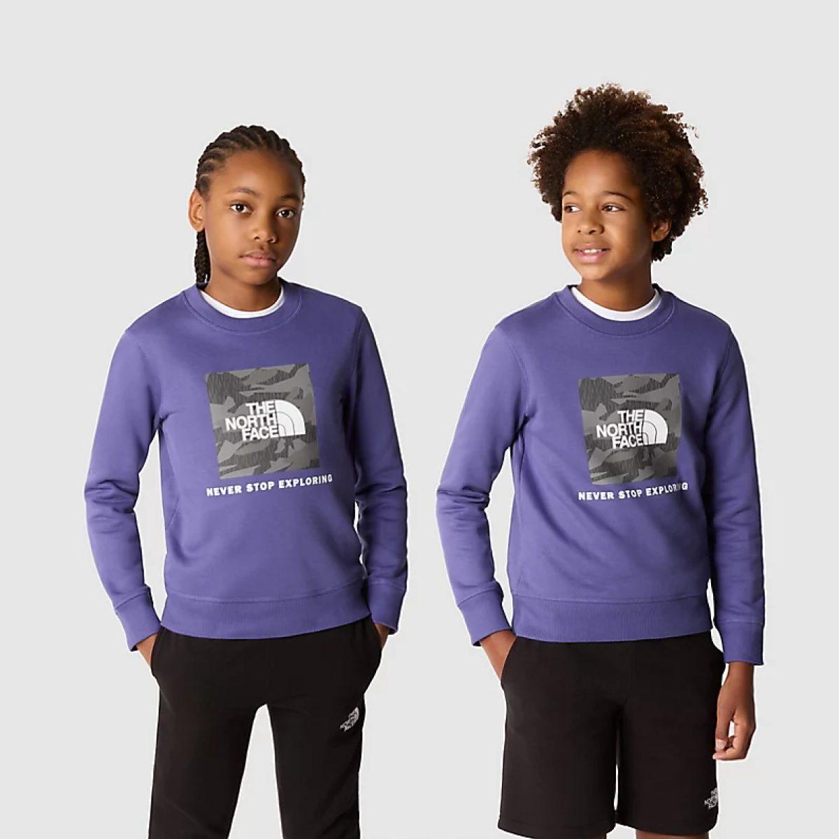 Felpa redbox ragazzi the north face