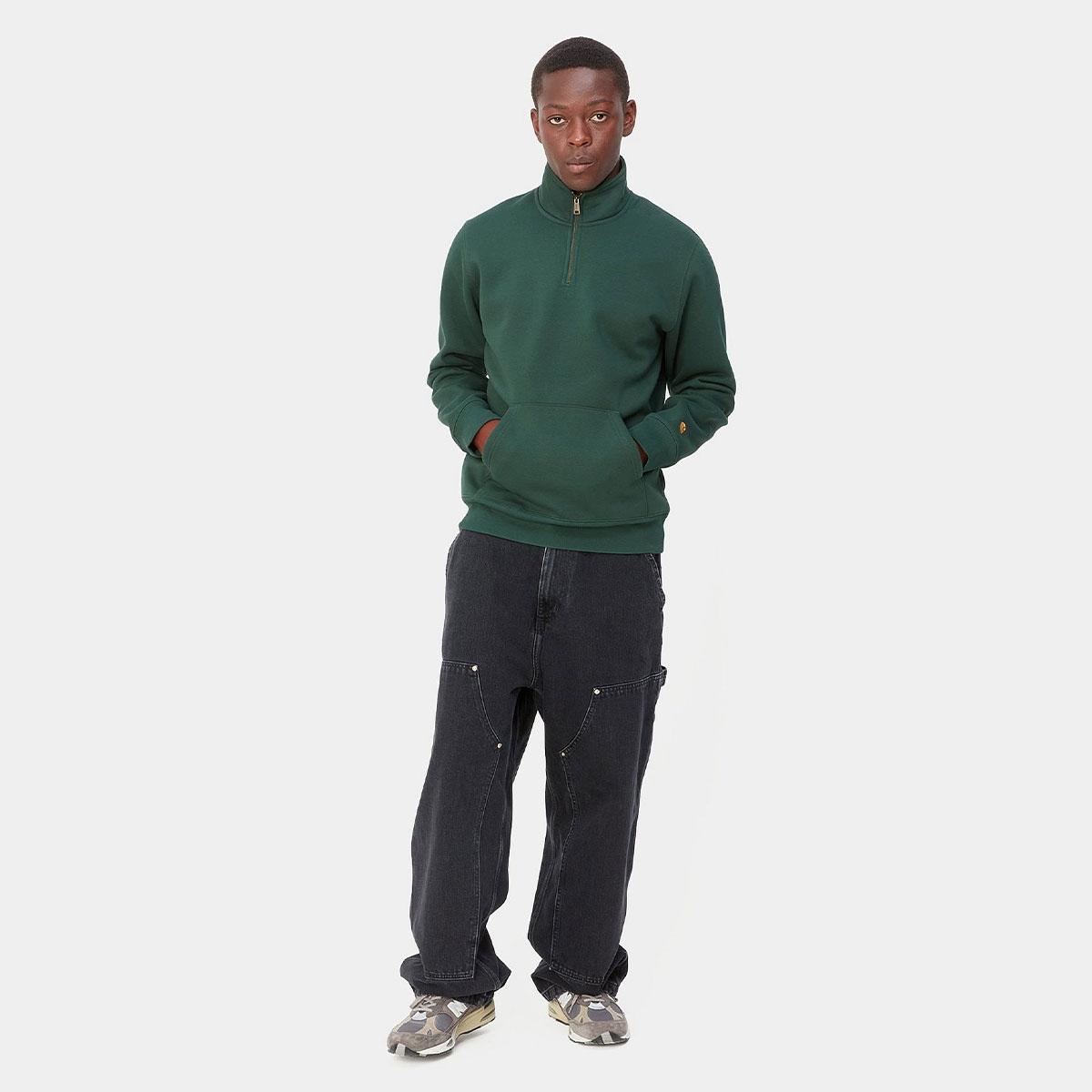 Felpa Uomo Chase Neck Zip Carhartt WIP