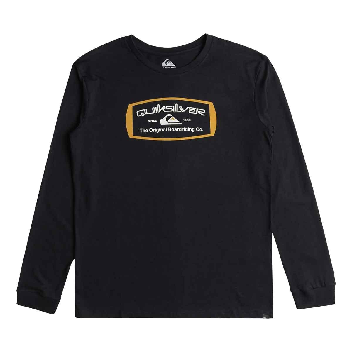 T-Shirt Maniche Lunghe Uomo Mind Barrell LS Black Quiksilver