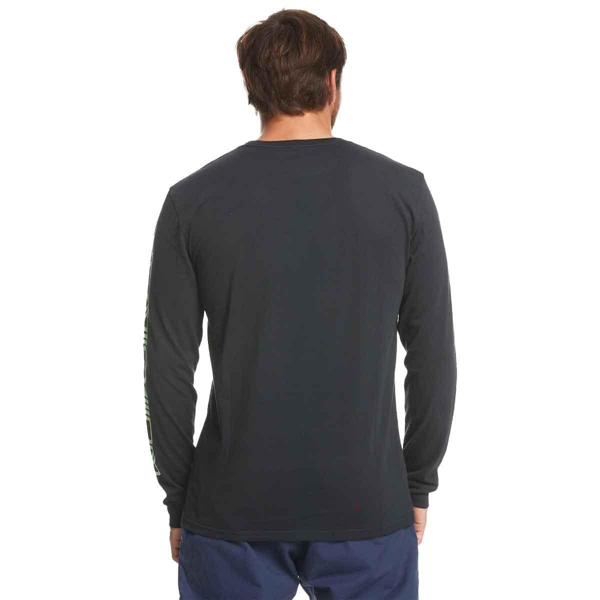 T-Shirt Maniche Lunghe Uomo Omni Logo Black Quiksilver