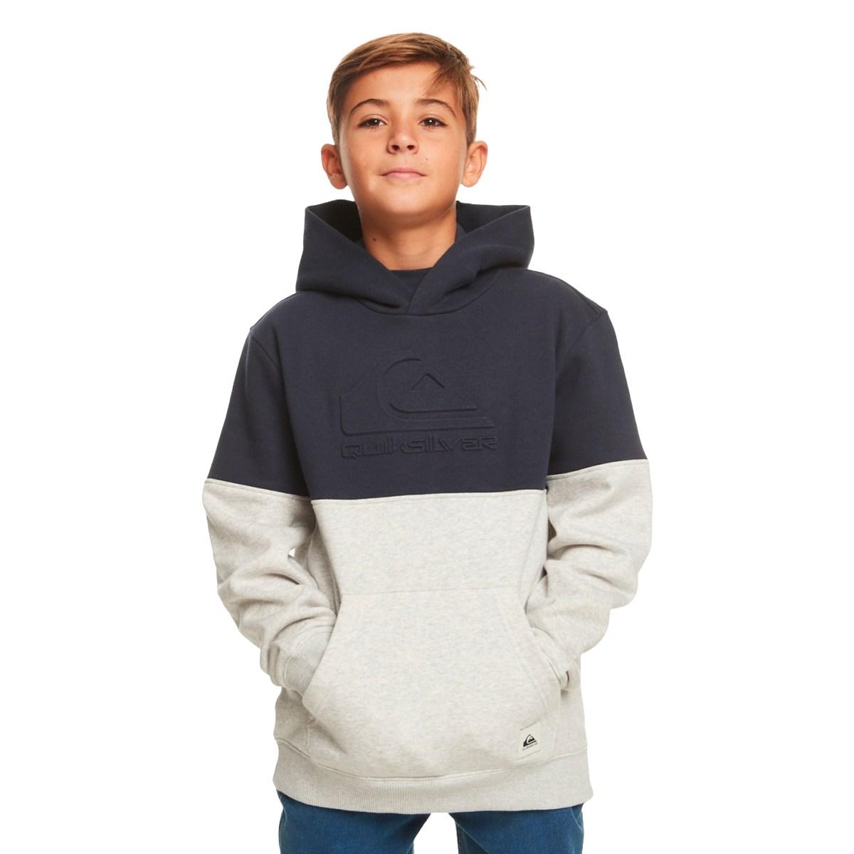Felpa Bambino Emboss Hood Navy Blazer Quiksilver