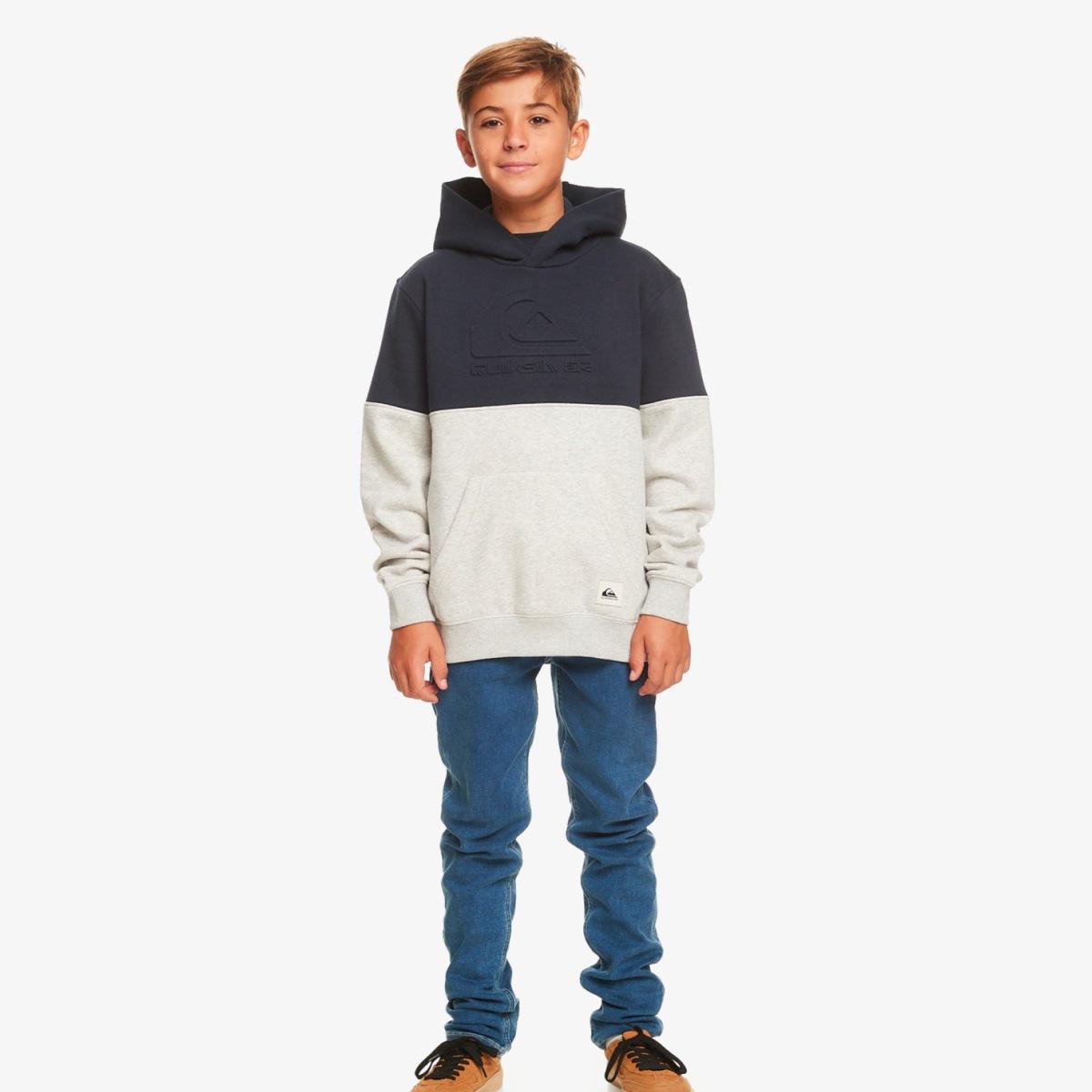 Felpa Bambino Emboss Hood Navy Blazer Quiksilver