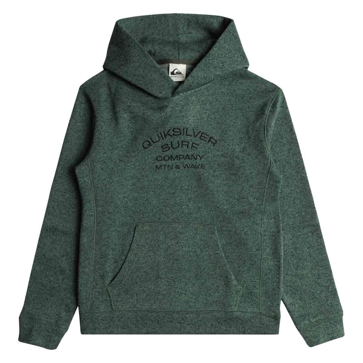 Felpa con cappuccio Bambino Keller Hood Art Youth Laurel Wreath Heather Quiksilver