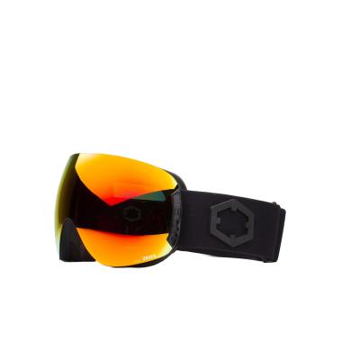 Maschera Snowboard OPEN RED MCI 206S Black Out Of