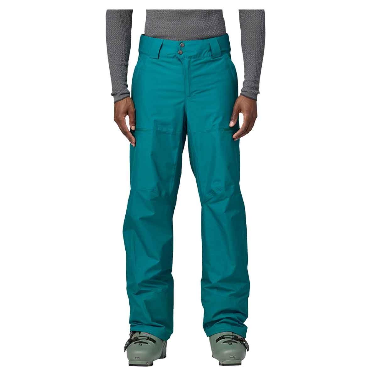 Pantaloni Snowboard Uomo Powder Town Belay Blue Patagonia