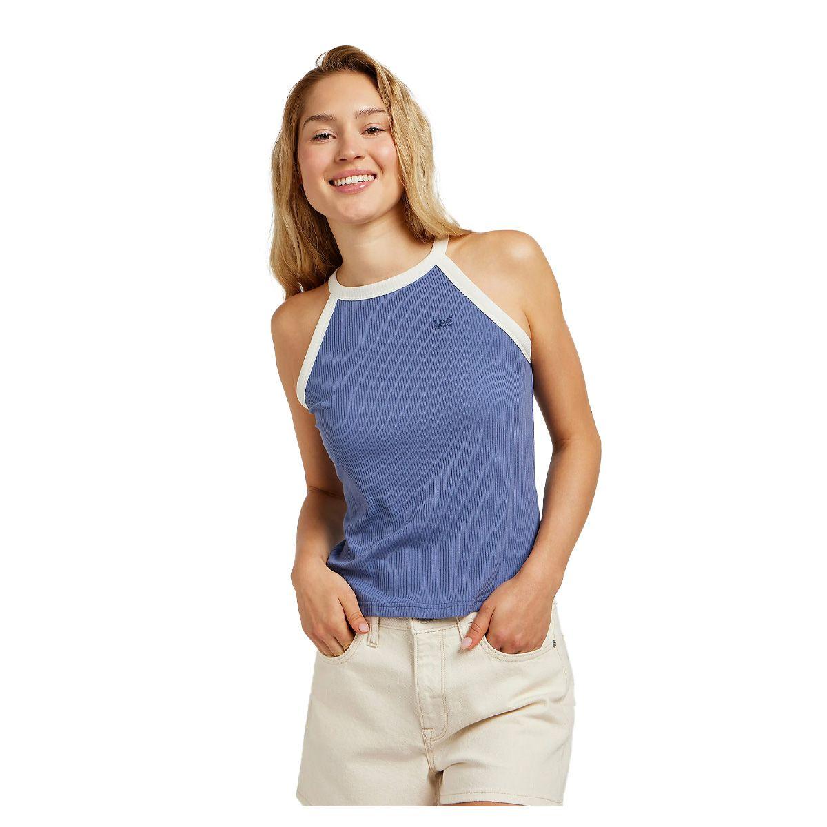 Top Cropped Halter Lee