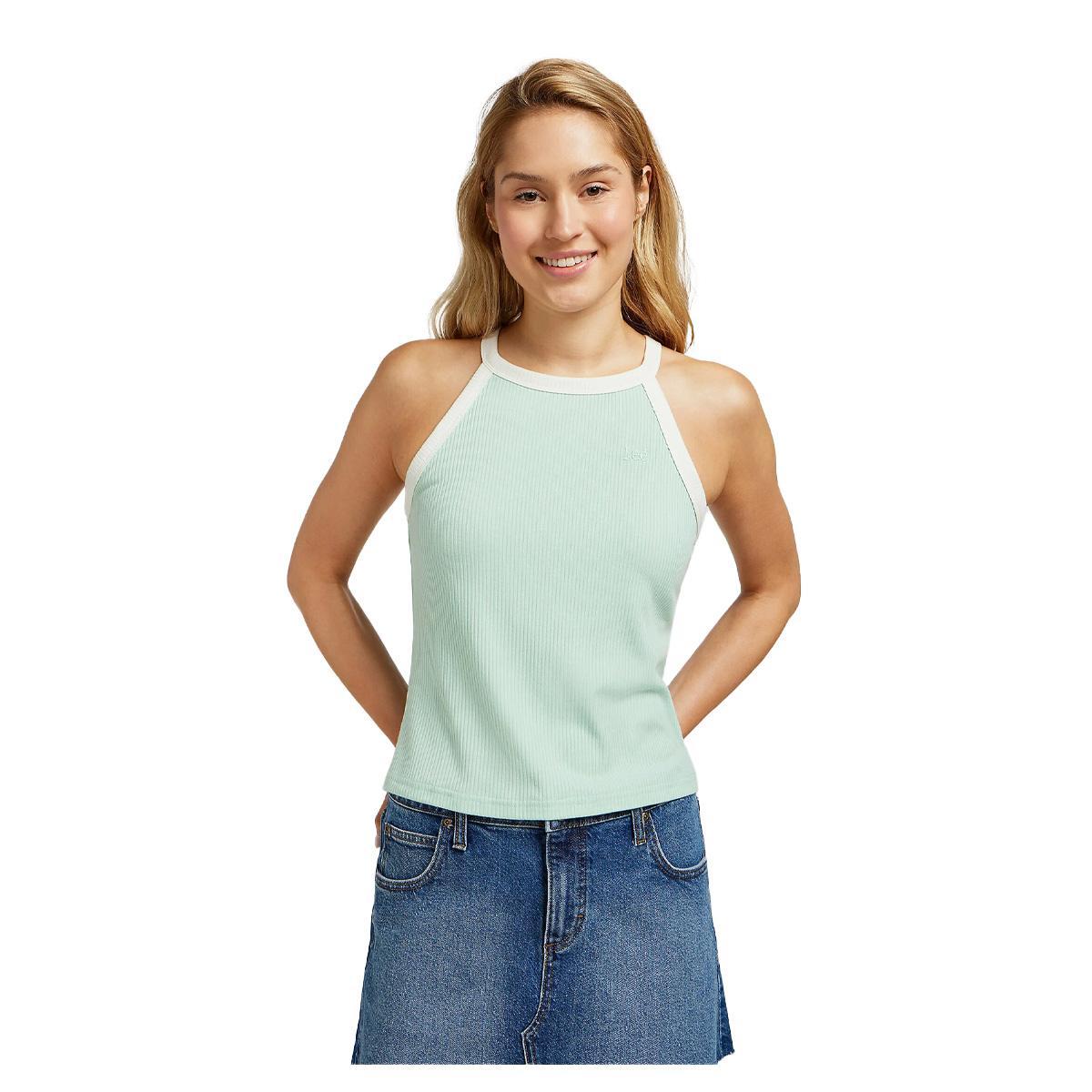 Top Cropped Halter Lee