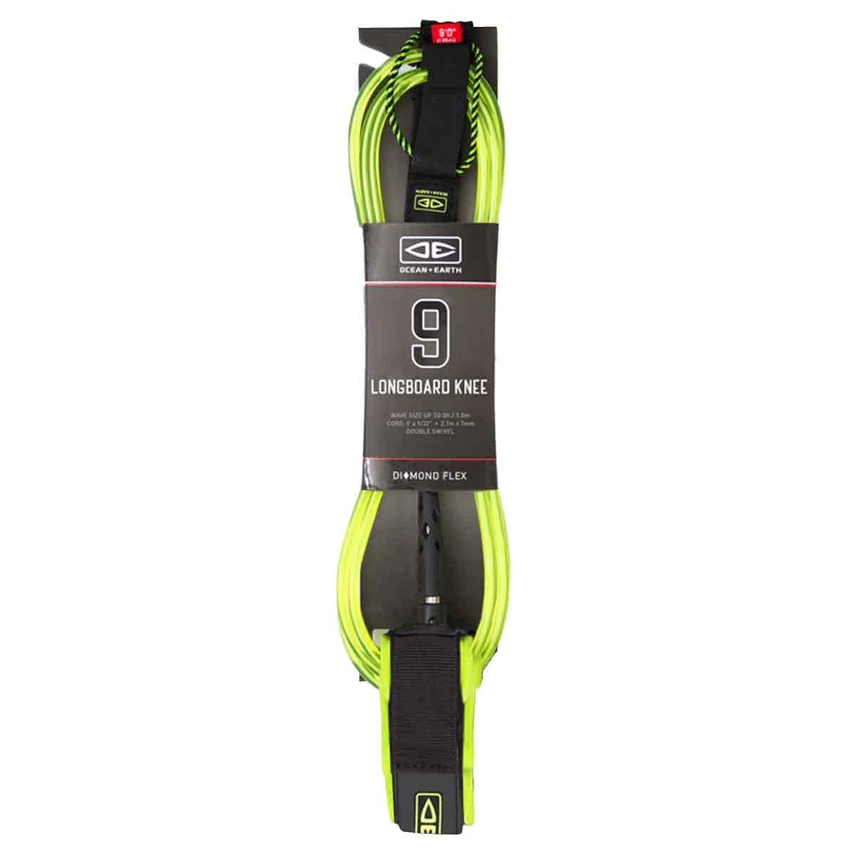 Leash Diamond Flex 9.0 Longboard Knee Ocean Earth