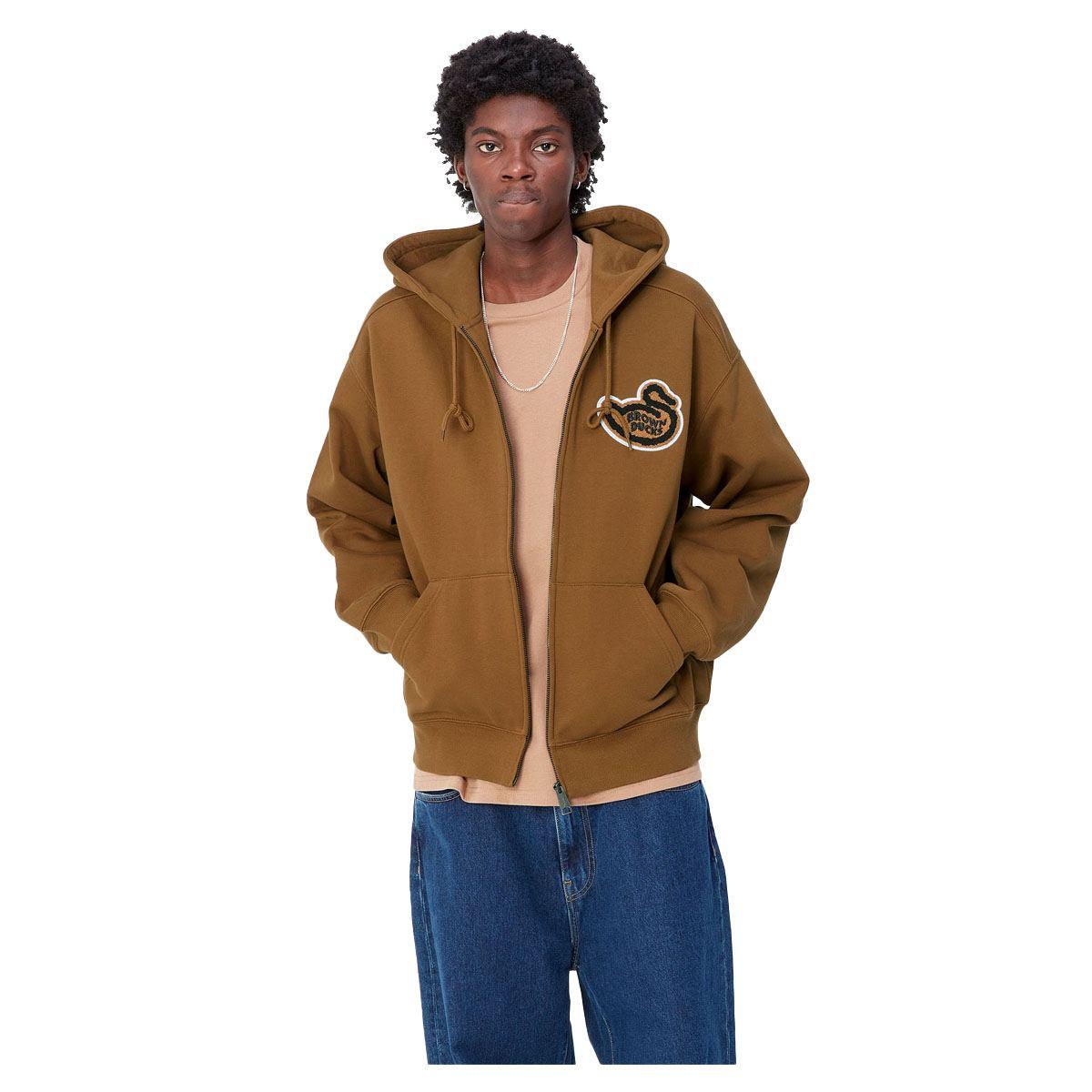 Felpa Hooded Brown Ducks Sweat Carhartt Wip