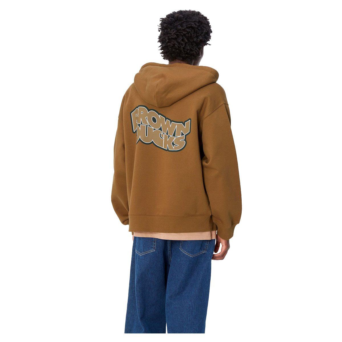 Felpa Hooded Brown Ducks Sweat Carhartt Wip