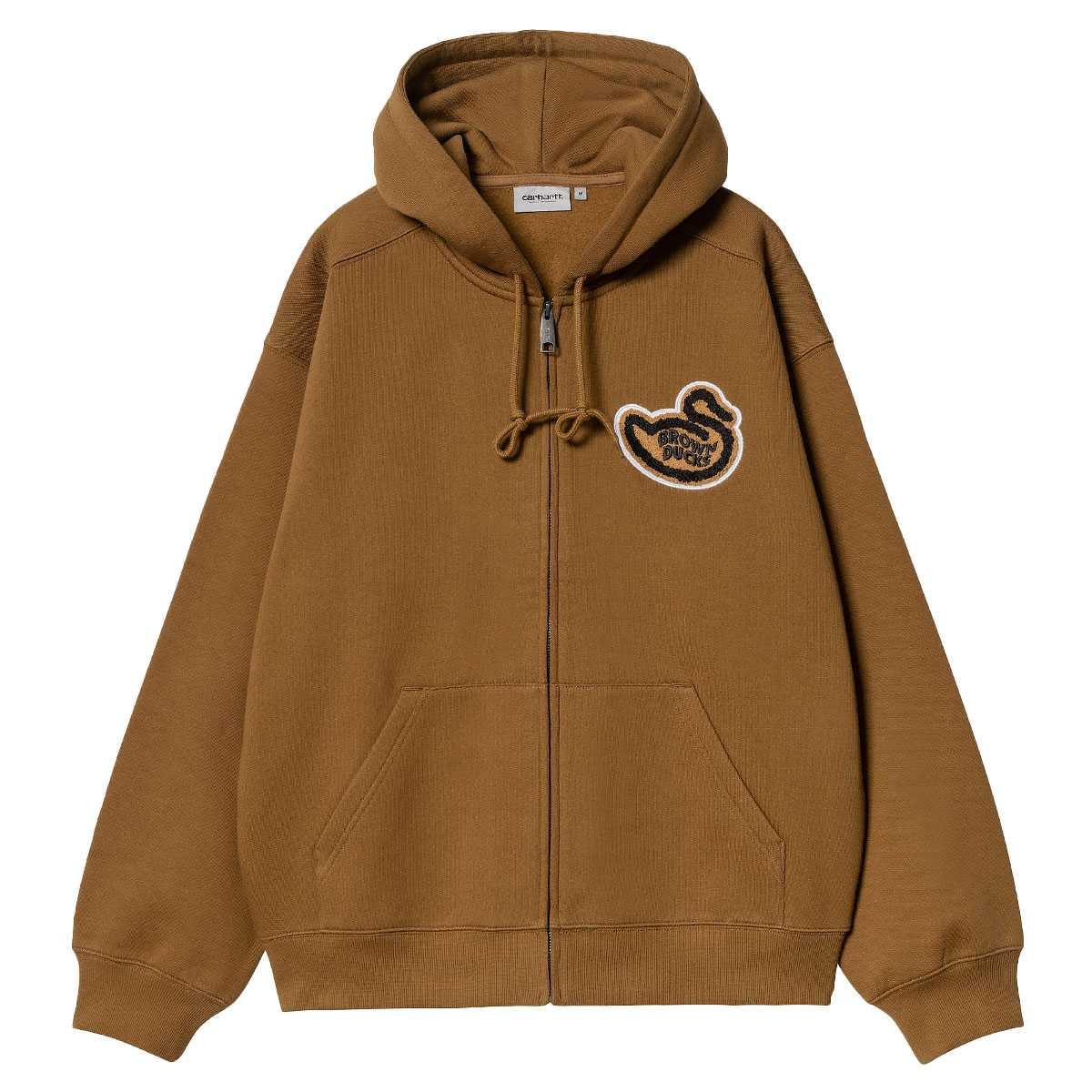 Felpa Hooded Brown Ducks Sweat Carhartt Wip
