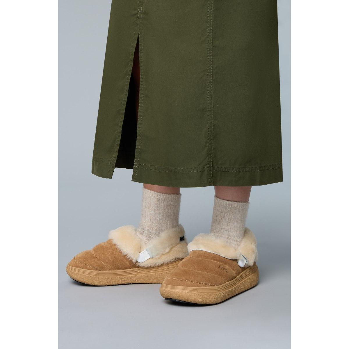 Fami Slipper Brown Flower Mountain