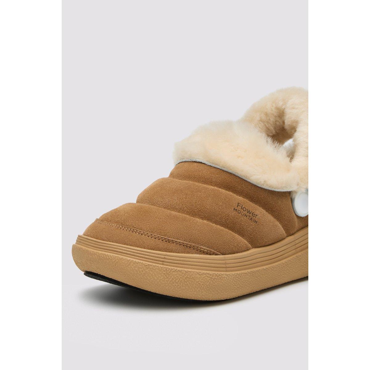 Fami Slipper Brown Flower Mountain