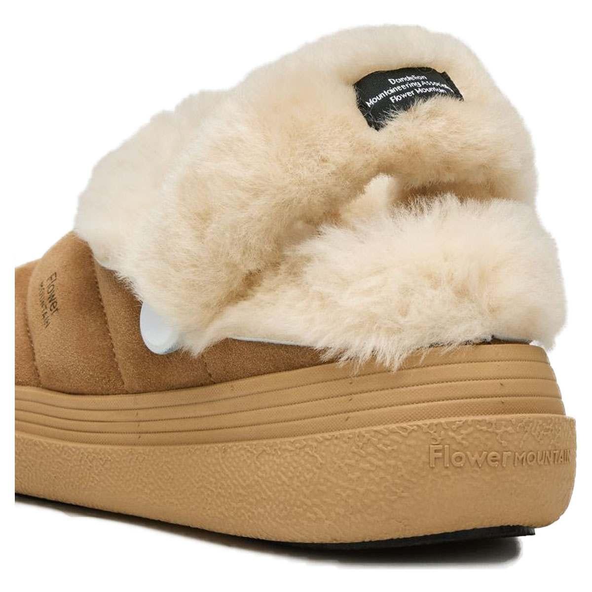 Fami Slipper Brown Flower Mountain