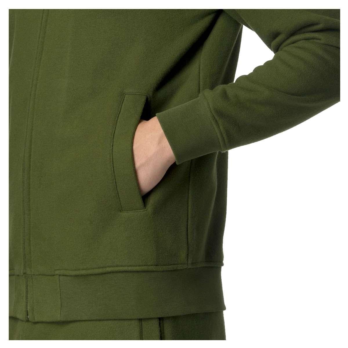Anthony Heavy Fleece Green Cypress Kway