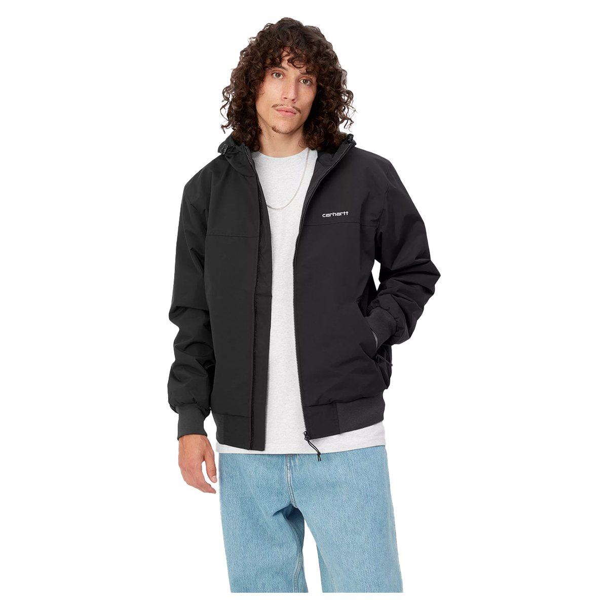 Hooded Sail Jacket Black Carhartt Wip