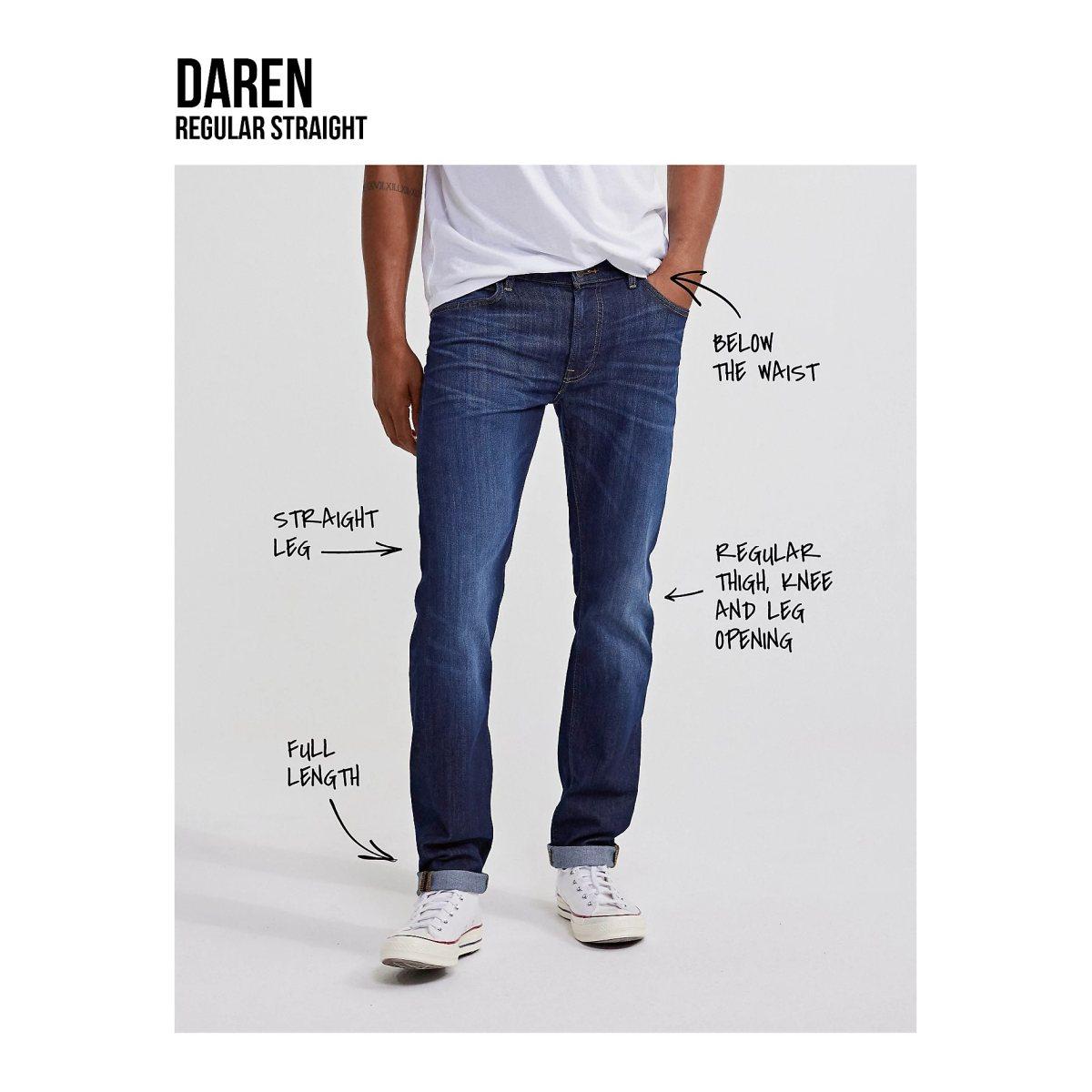 Daren Zip Fly Low Stretch Lee