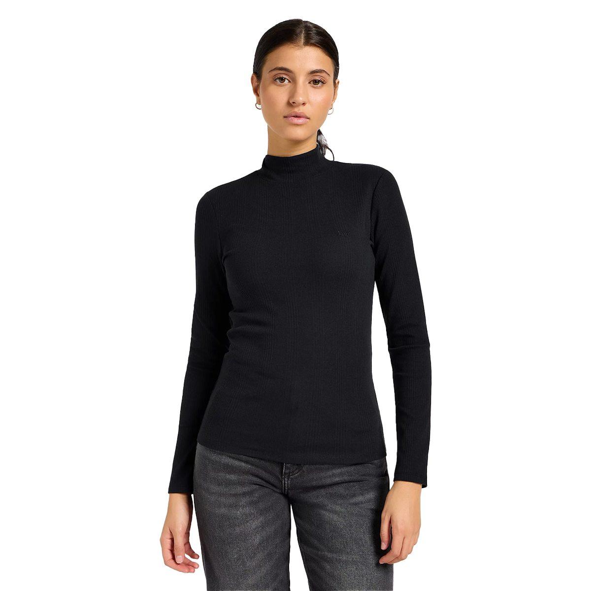Ribbed Long Sleeve Striped Tee Lee
