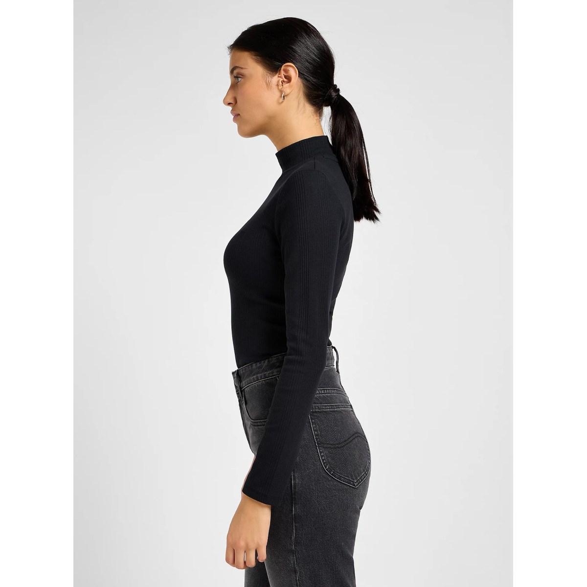 Ribbed Long Sleeve Striped Tee Lee