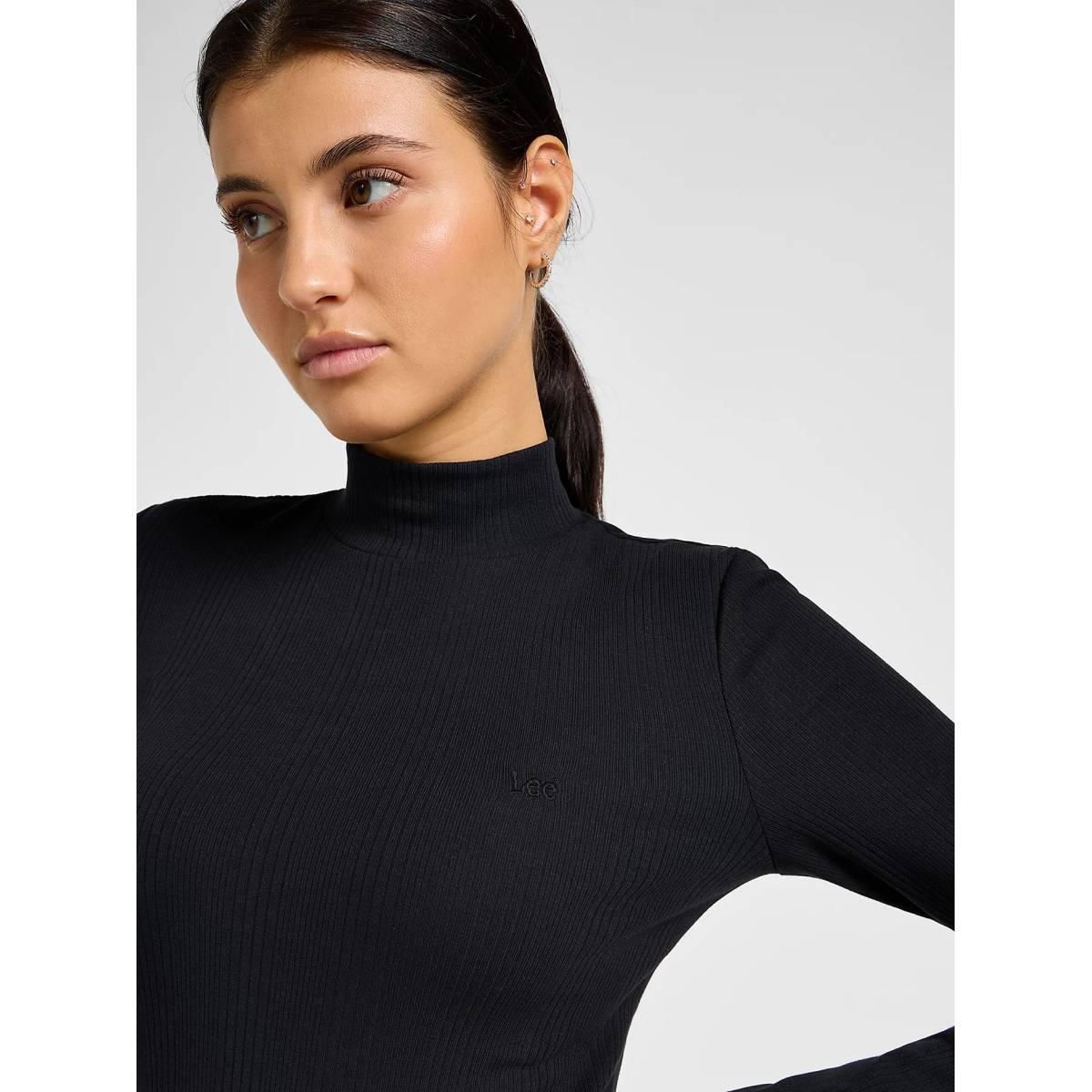 Ribbed Long Sleeve Striped Tee Lee