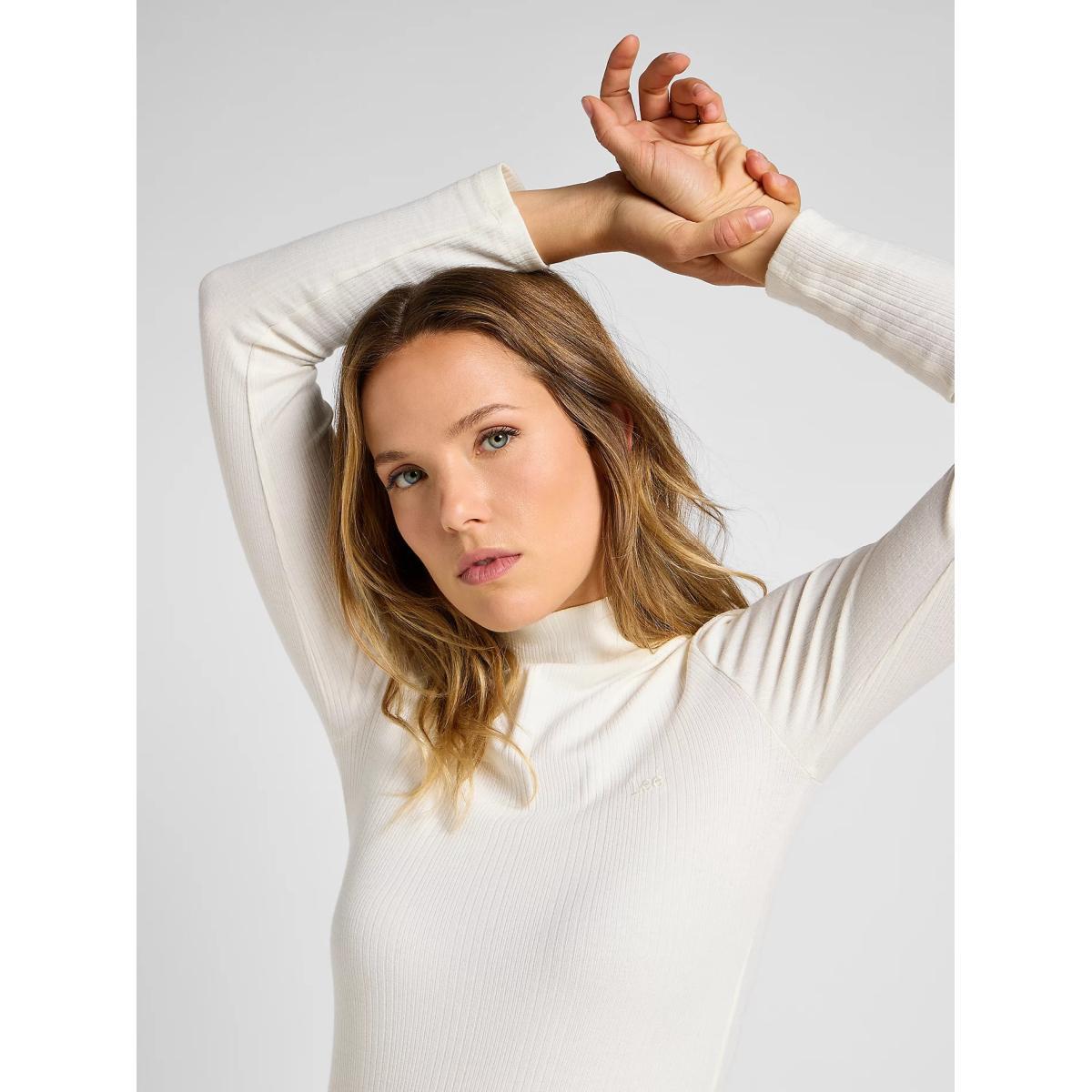Ribbed Long Sleeve Striped Tee Lee