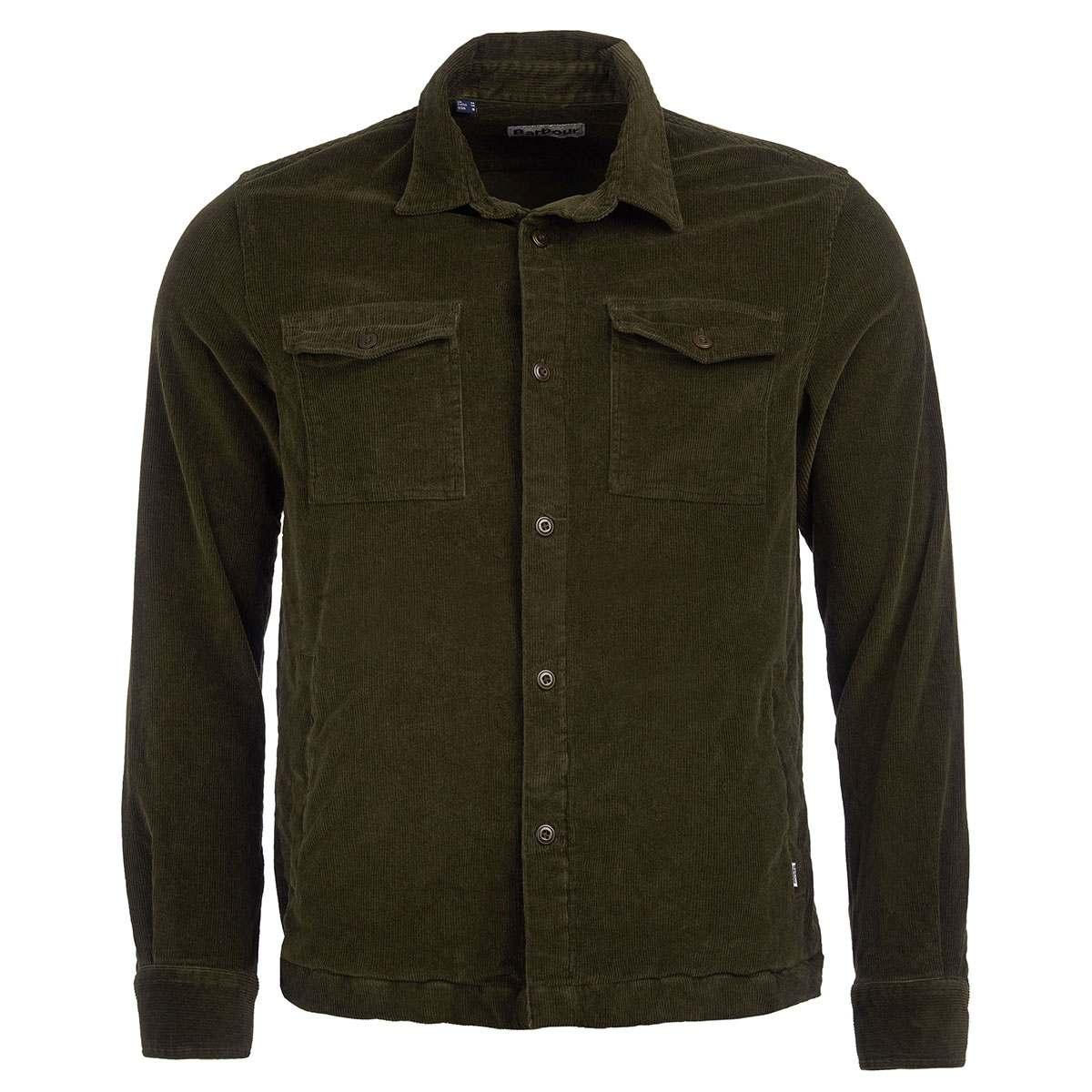 Barbour cord overshirt navy