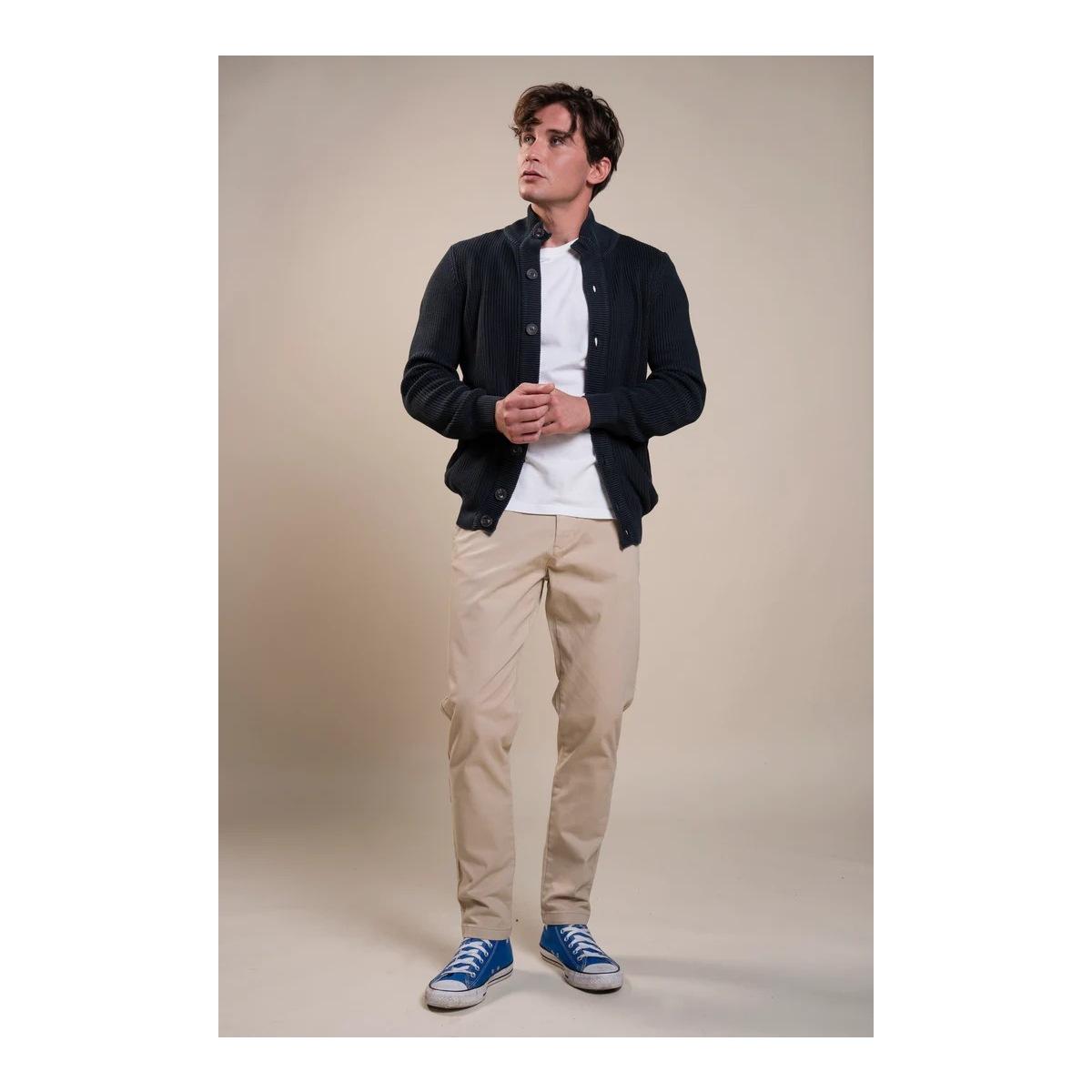 Frank BTN Navy Ecru Impure