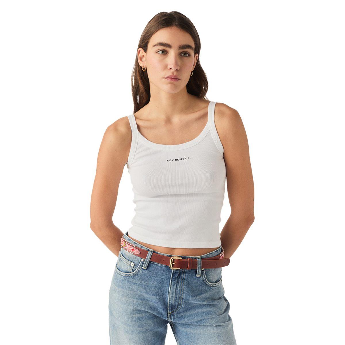 Tank top woman white