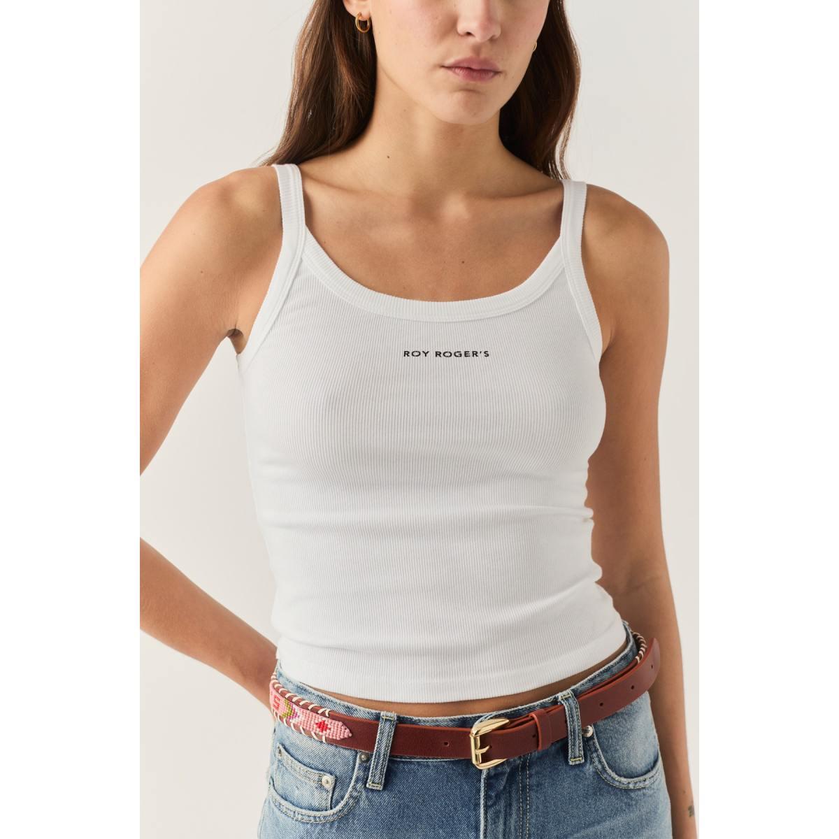 Tank top woman white