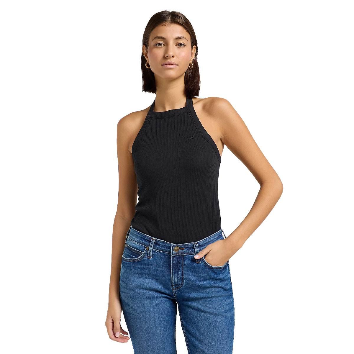 Open Back Halter Top Lee