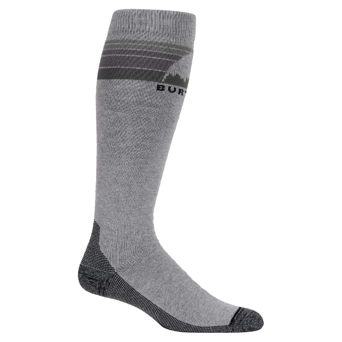 M emblem midweight sock gray heather