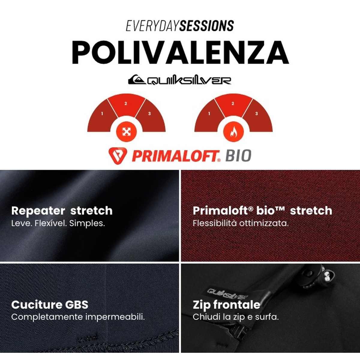 Everyday Sessions 4.3MM Chest Zip Quiksilver