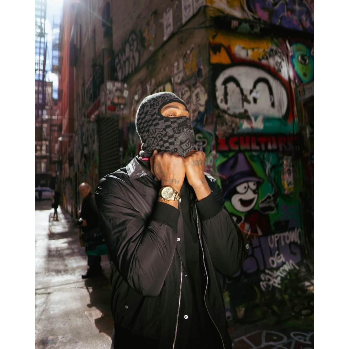 Knit Black Warp Check Sprayground