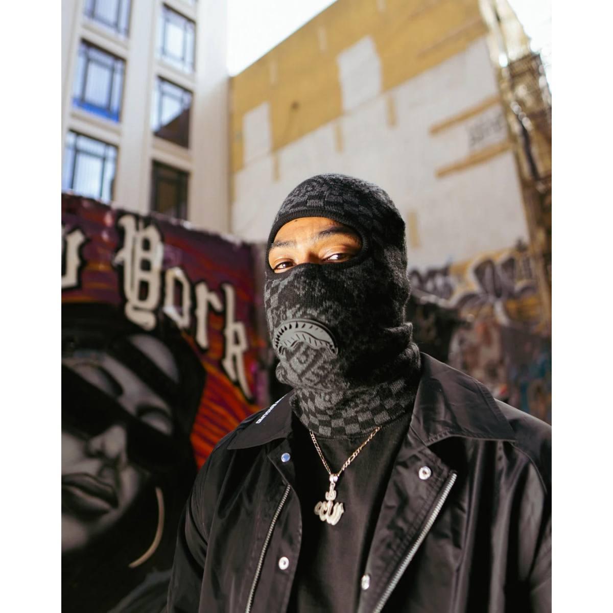 Knit Black Warp Check Sprayground