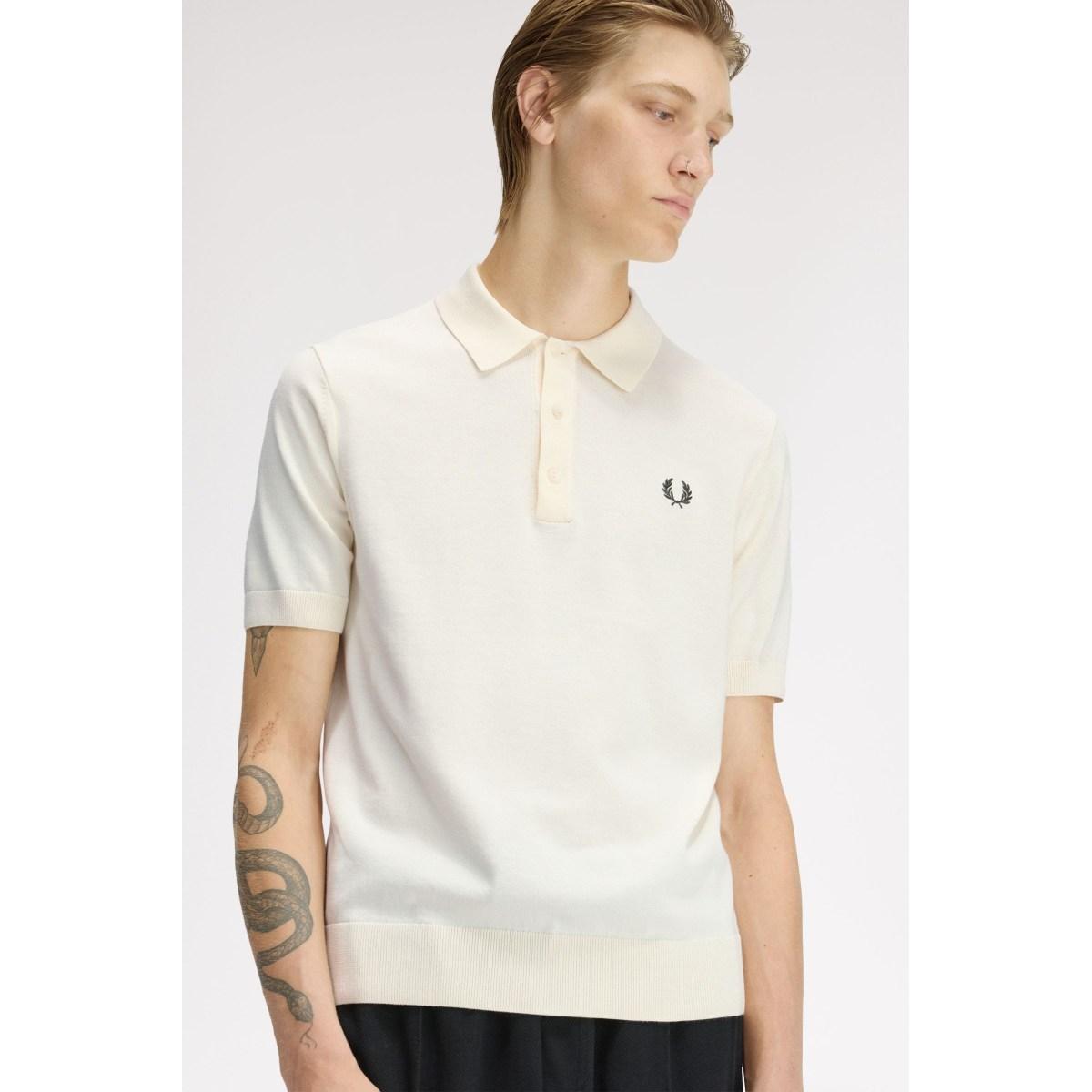 Polo in Maglia di Cotone Fred Perry