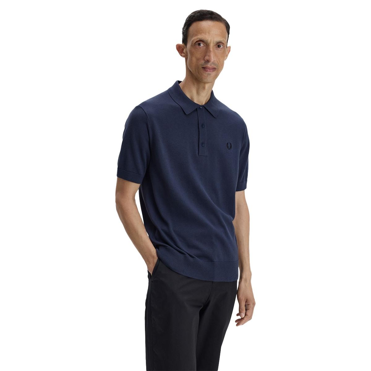 Polo in Maglia di Cotone Fred Perry