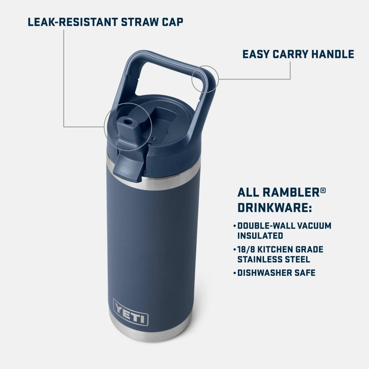 Rambler 18 Oz Straw Yeti