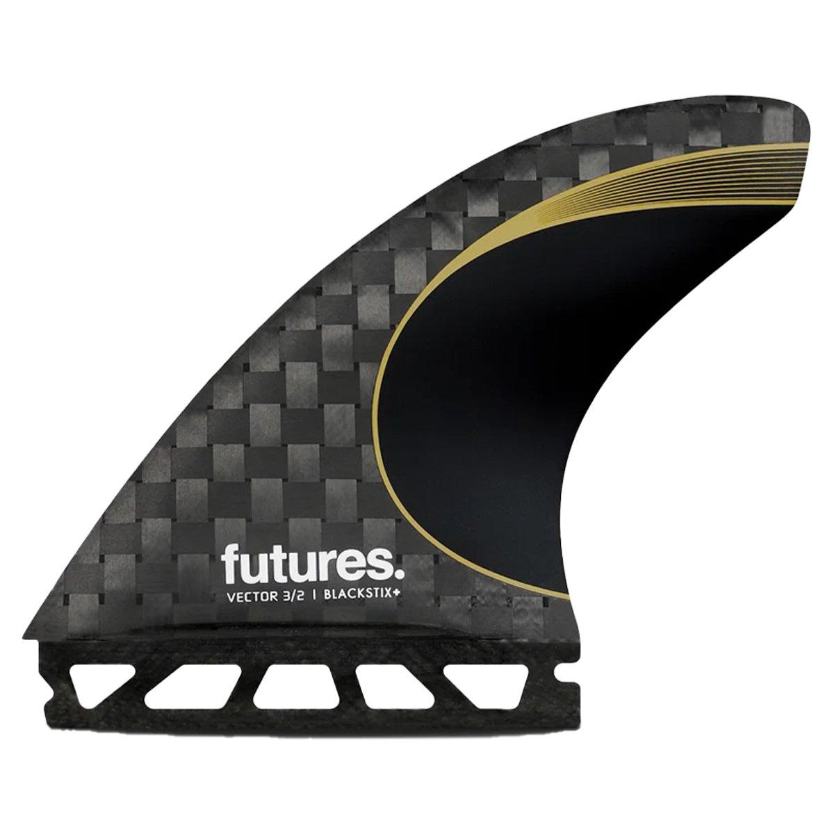 Vector 3/2 Blackstix+ Thruster M Futures Fins