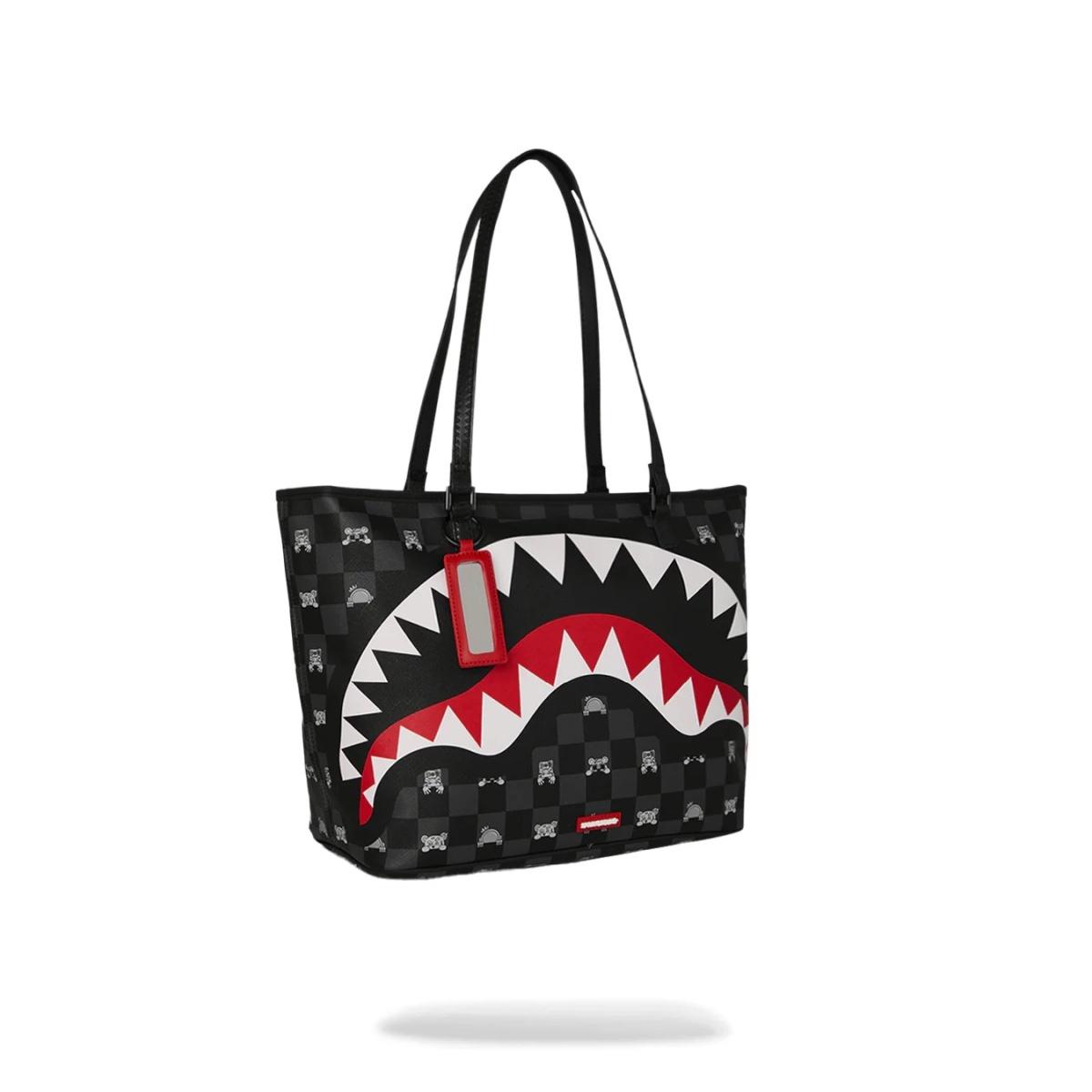 Gray Peeking Character Check Sprayground