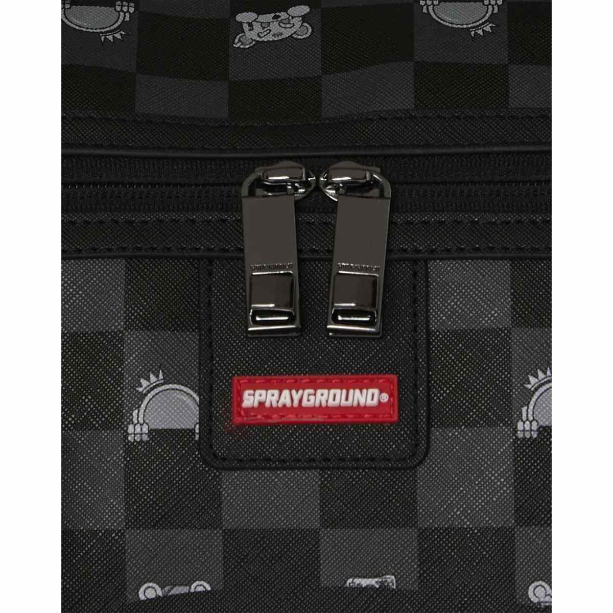 Gray Peeking Character Check Sprayground