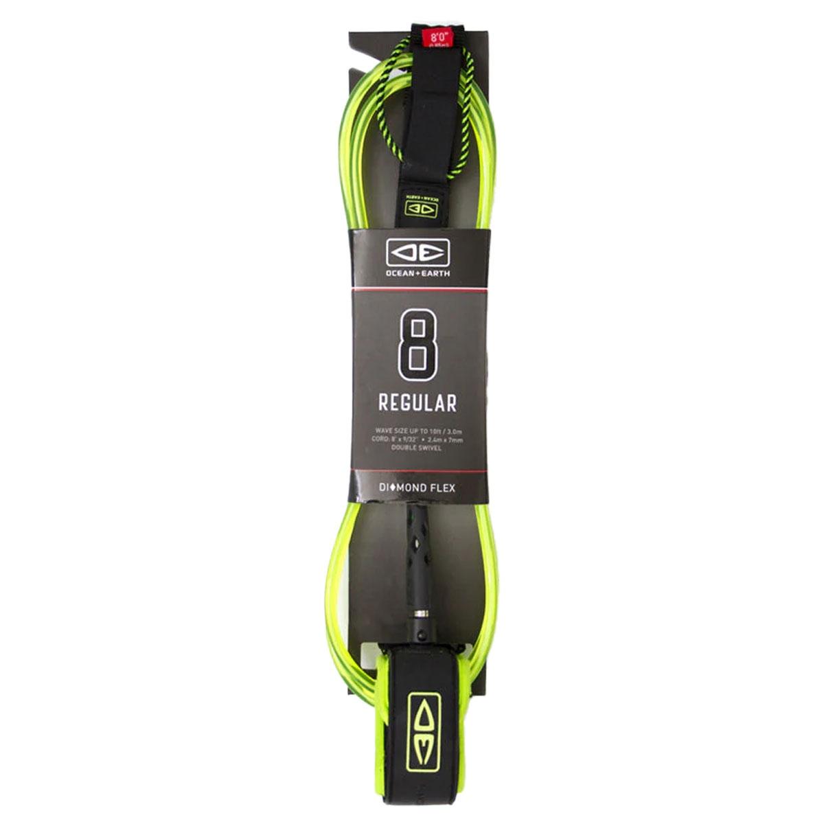 Surf Leash Diamond Flex Regular 8.0 Ocean Earth