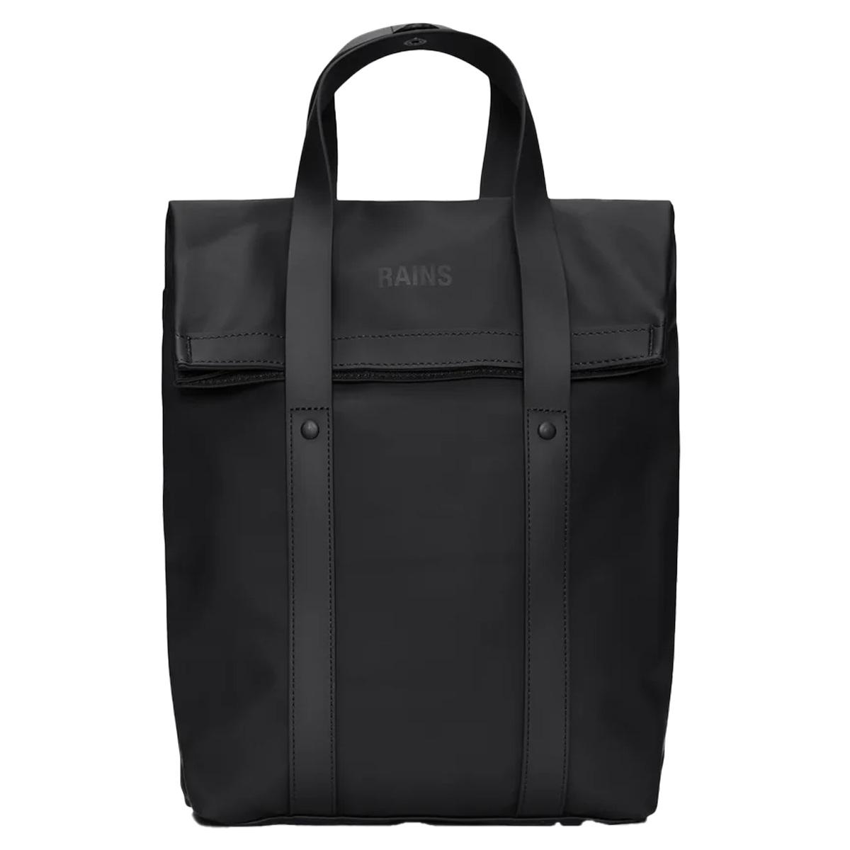 2 way tote backpack mini 2 black
