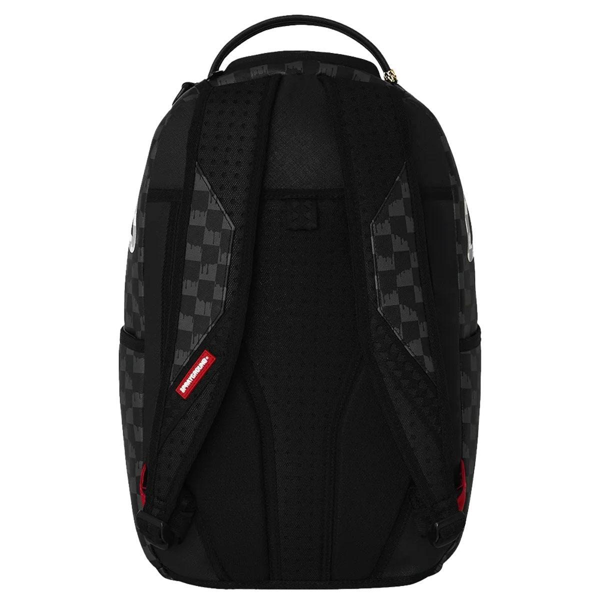 Black and White Drip Check Shark Sprayground