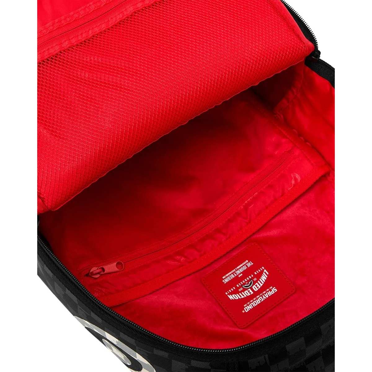 Black and White Drip Check Shark Sprayground