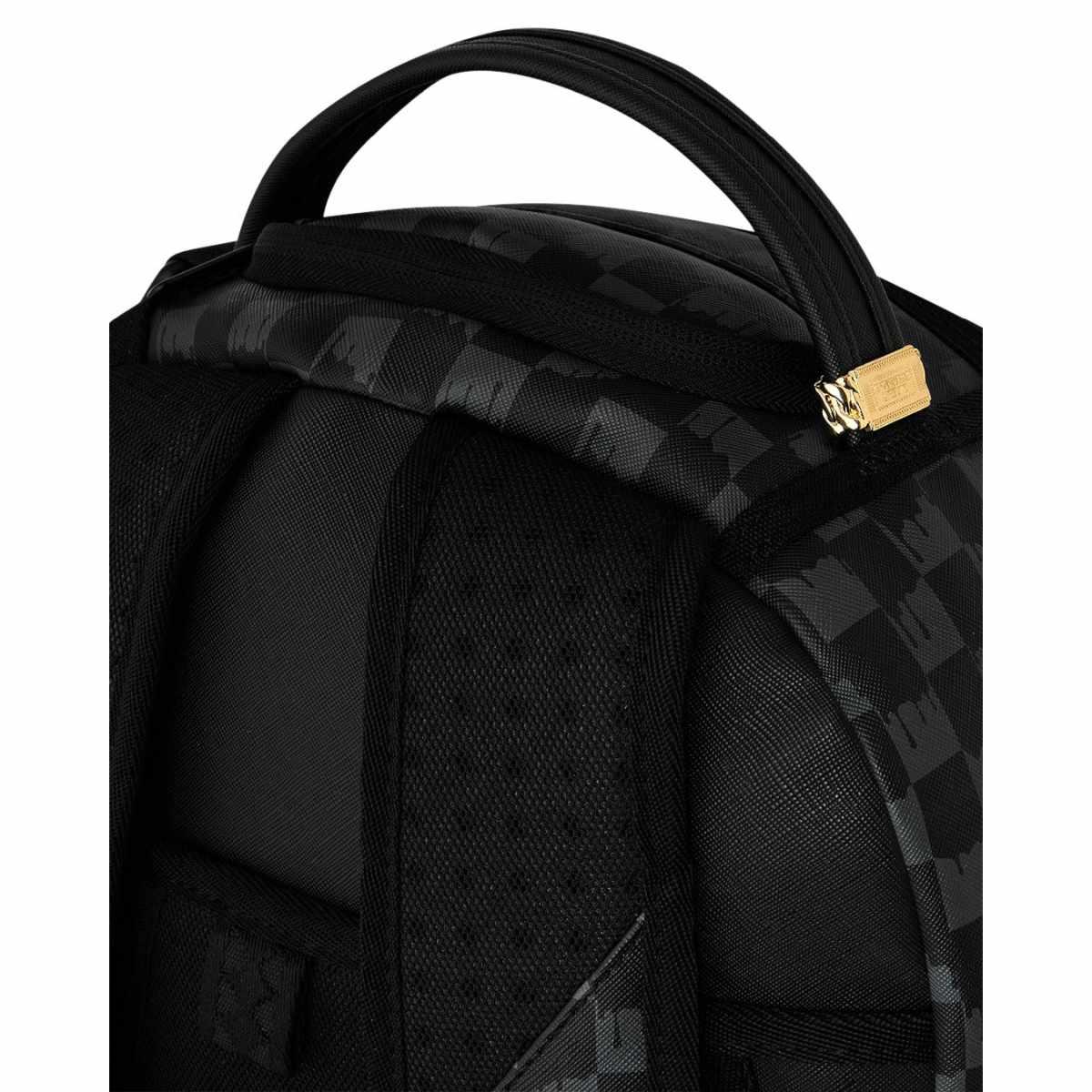 Black and White Drip Check Shark Sprayground