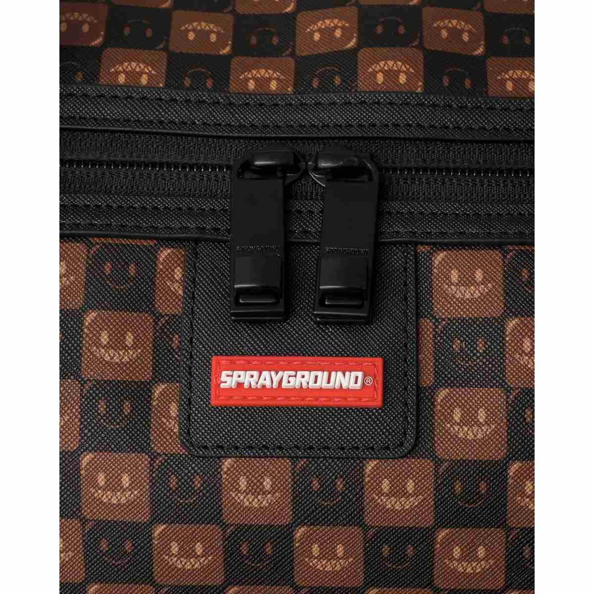 Sharks in Paris WTF Bubble Brown Check Sprayground