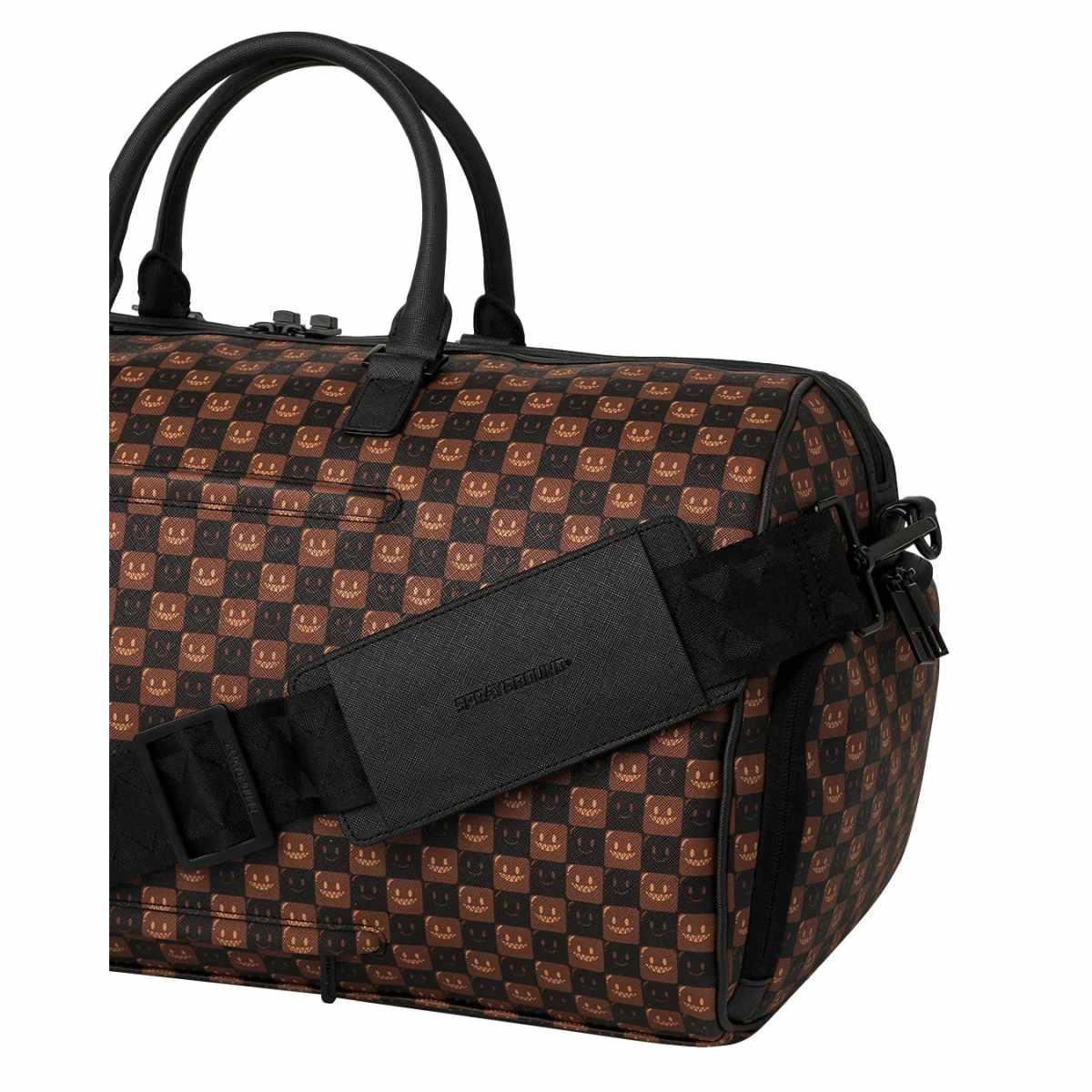 Sharks in Paris WTF Bubble Brown Check Sprayground