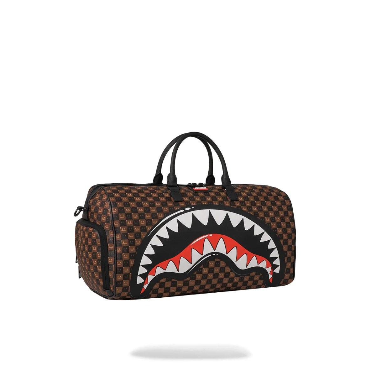 Sharks in Paris WTF Bubble Brown Check Sprayground